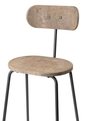 Earth Stool Barhocker mit Rückenlehne Mater 